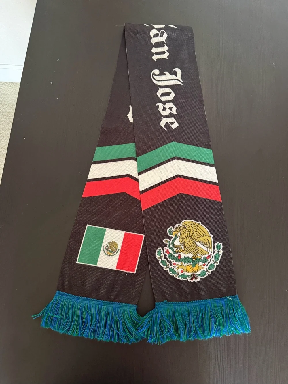 Mexico Flag with San Jose Earthquakes Scarf